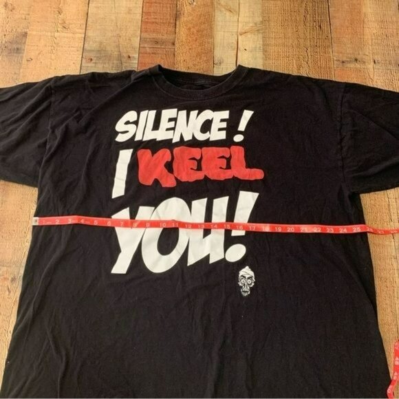The Jeff Dunham show silence I keel you mens short sleeve graphic tee black -XXL - Picture 2 of 6